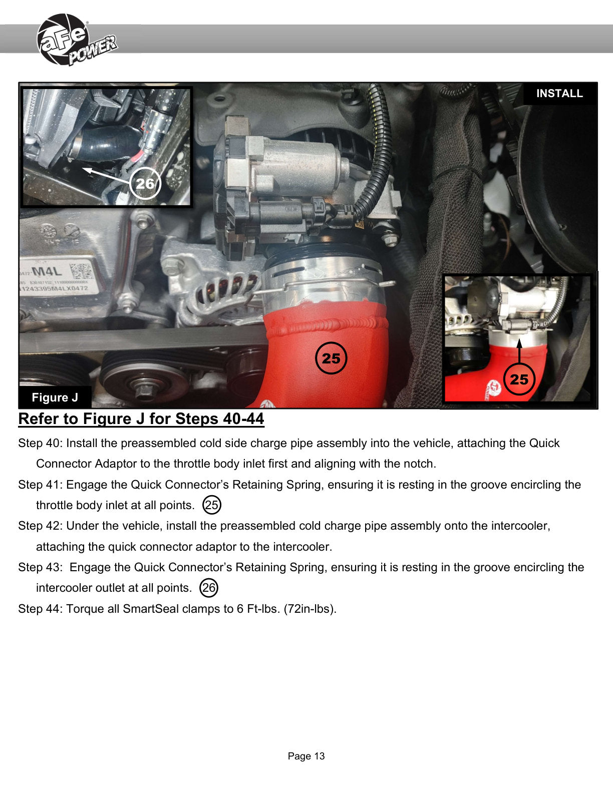 aFe 23-25 GM Colorado/Canyon Aluminum Hot & Cold Charge Pipe Kit | Chevy 12-26 (46-20744-B)
