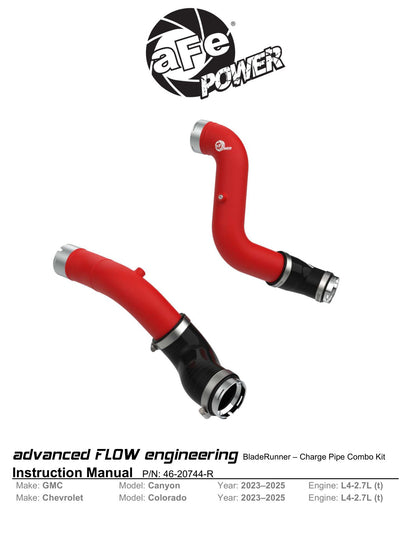 aFe 23-25 GM Colorado/Canyon L4-2.7L BladeRunner Hot & Cold Charge Pipe Kit | (46-20744-R)