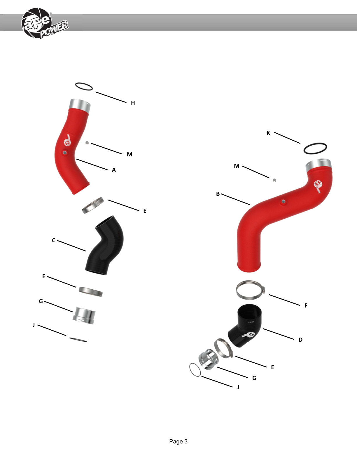 aFe 23-25 GM Colorado/Canyon L4-2.7L BladeRunner Hot & Cold Charge Pipe Kit | (46-20744-R)