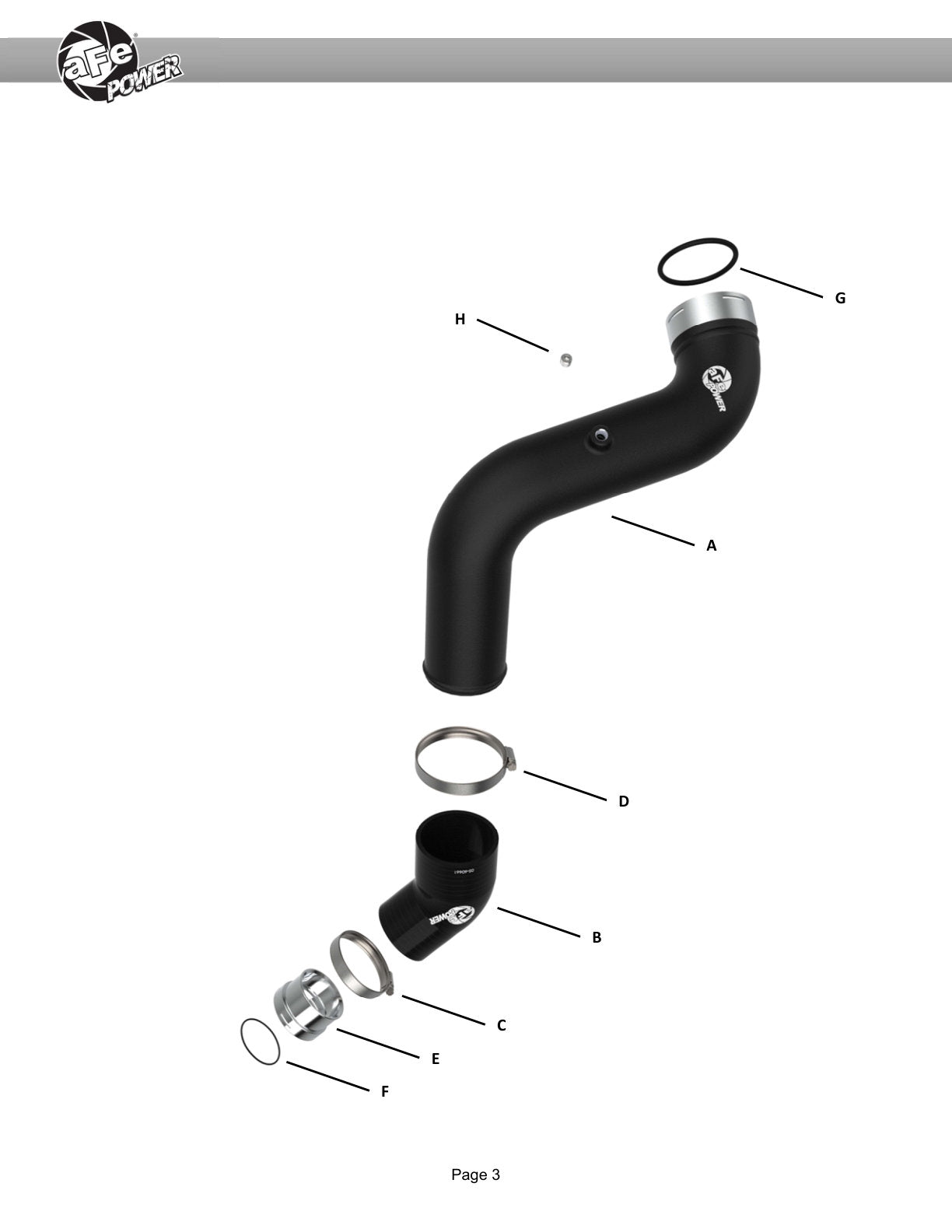 aFe BladeRunner Cold Charge Pipe | GM Colorado/Canyon (46-20749-B)