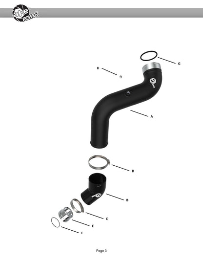 aFe BladeRunner Cold Charge Pipe | GM Colorado/Canyon (46-20749-B)
