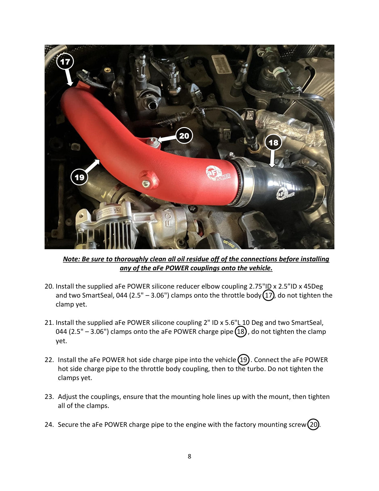 aFe BladeRunner 2.5in Aluminum Hot Charge Pipe | Jeep Wrangler JL L4-2.0L (24+) (46-20778-R)