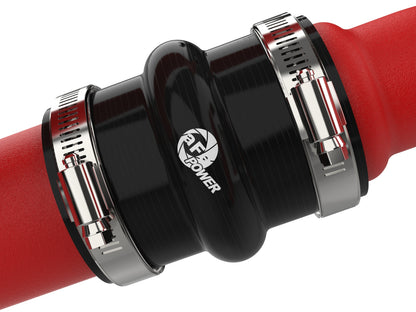 aFe BladeRunner Aluminum Hot and Cold Charge Pipe Kit Red Ford F-150 24-26 V6-2.7L (tt)