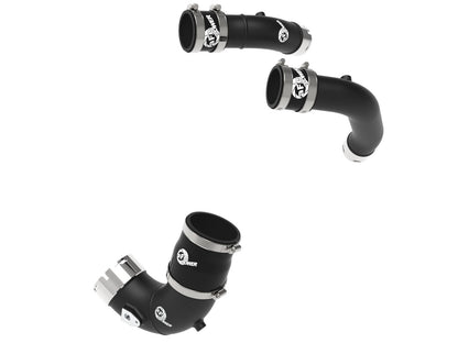 aFe BladeRunner 2-1/4in & 3in Aluminum Hot and Cold Charge Pipe Kit Black RAM 1500 RHO 25-27 L6-3.0L