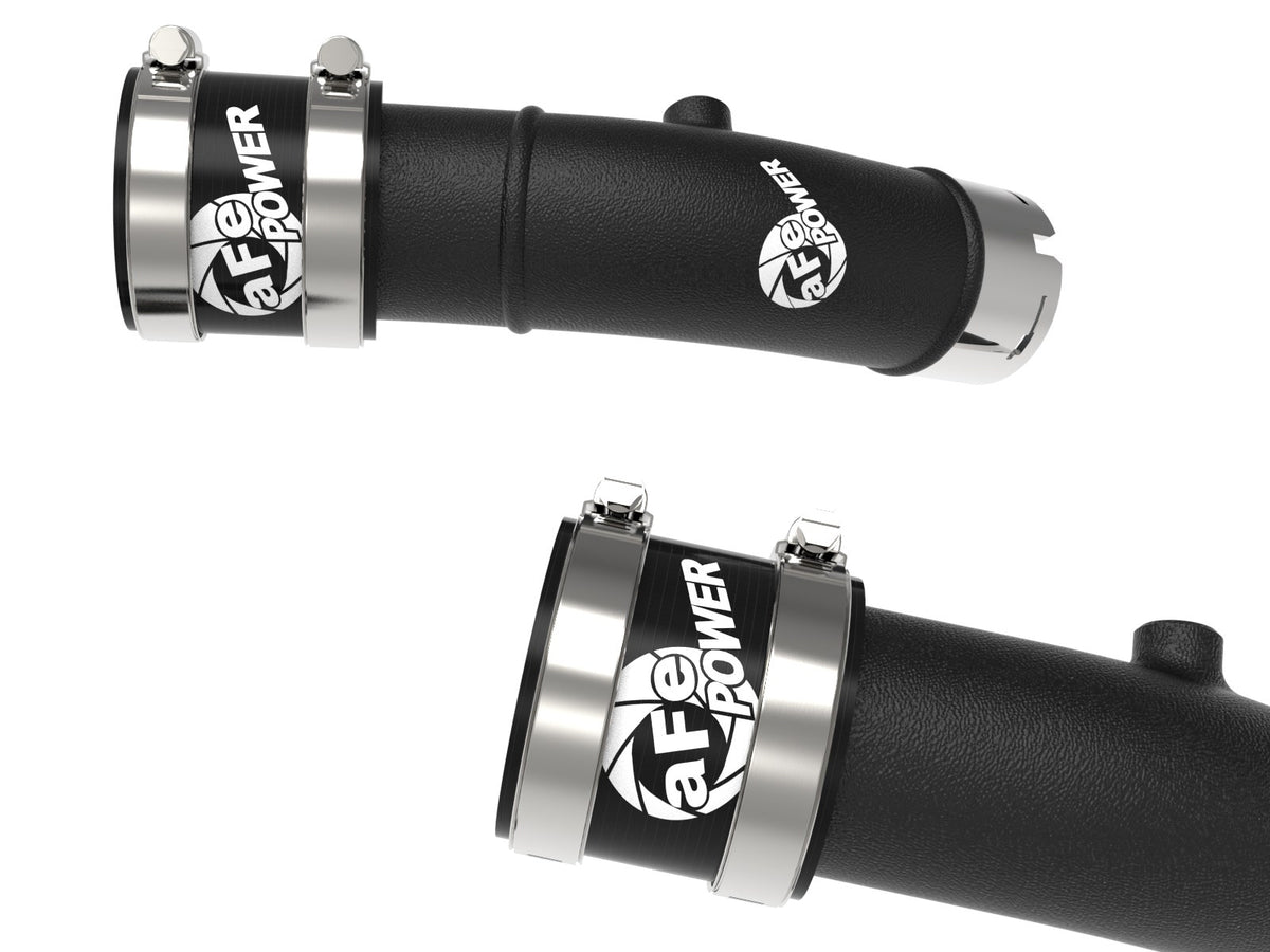 aFe BladeRunner 2-1/4in & 3in Aluminum Hot and Cold Charge Pipe Kit Black RAM 1500 RHO 25-27 L6-3.0L