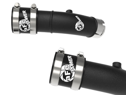 aFe BladeRunner 2-1/4in & 3in Aluminum Hot and Cold Charge Pipe Kit Black RAM 1500 RHO 25-27 L6-3.0L