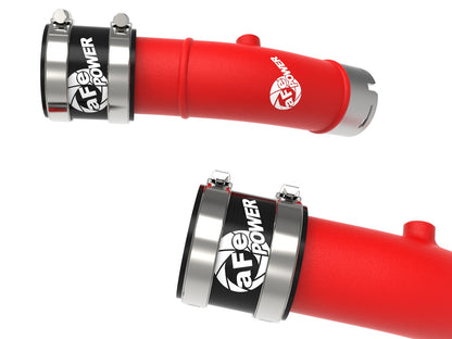 aFe BladeRunner 2-1/4in & 3in Aluminum Hot and Cold Charge Pipe Kit Red RAM 1500 RHO 25-27 L6-3.0L