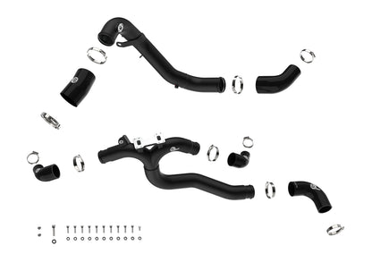 aFe 46-20804-B BladeRunner Aluminum Hot/Cold Charge Pipe Kit Red For G70 V6
