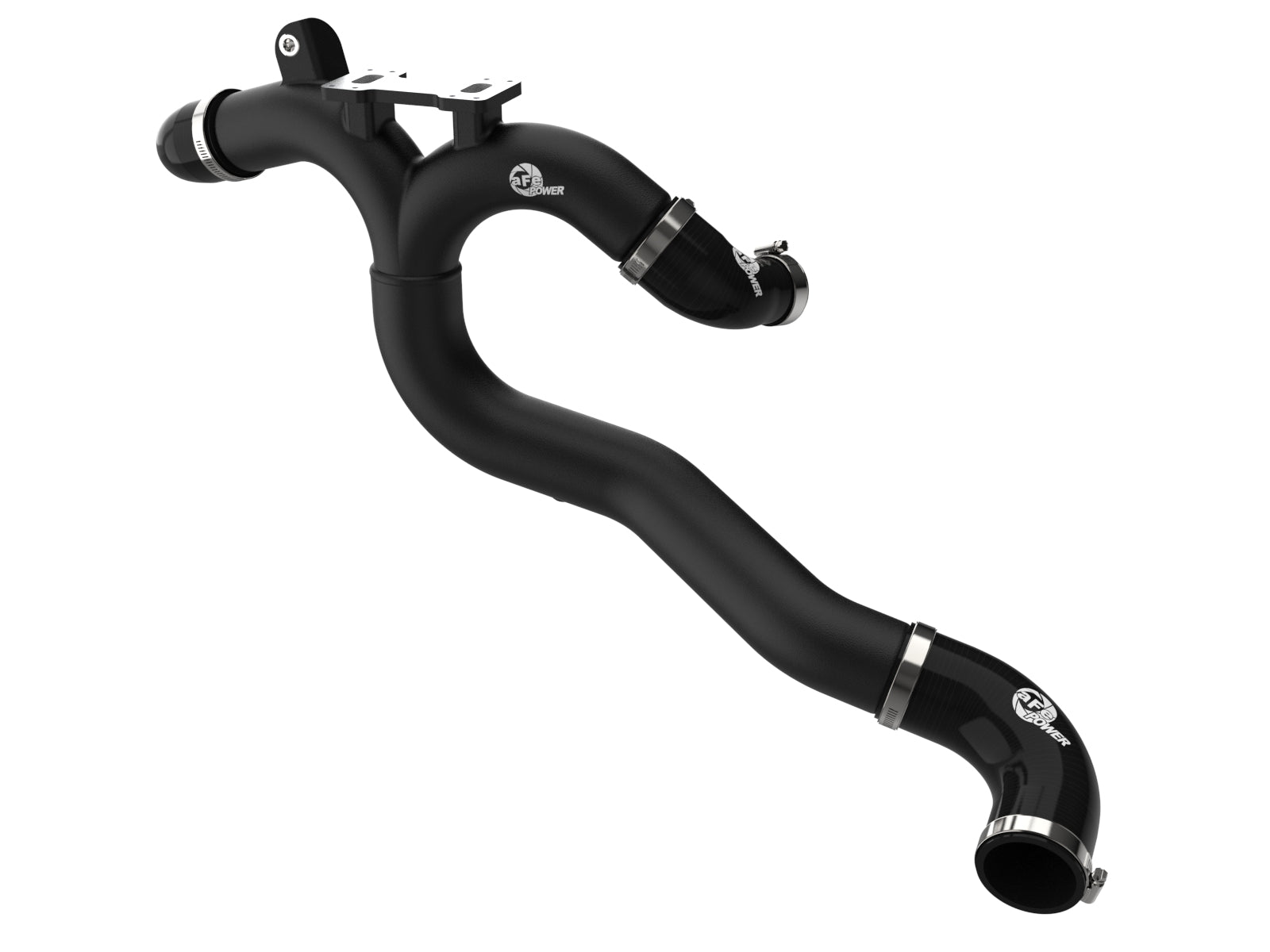 aFe 46-20808-B BladeRunner Aluminum Hot Charge Pipe Black For Genesis G70