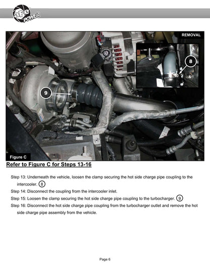 Takeda 46-20814-B BLK Hot/Cold Side Intercooler Pipe for 25-26 RAM 6.7L Cummins