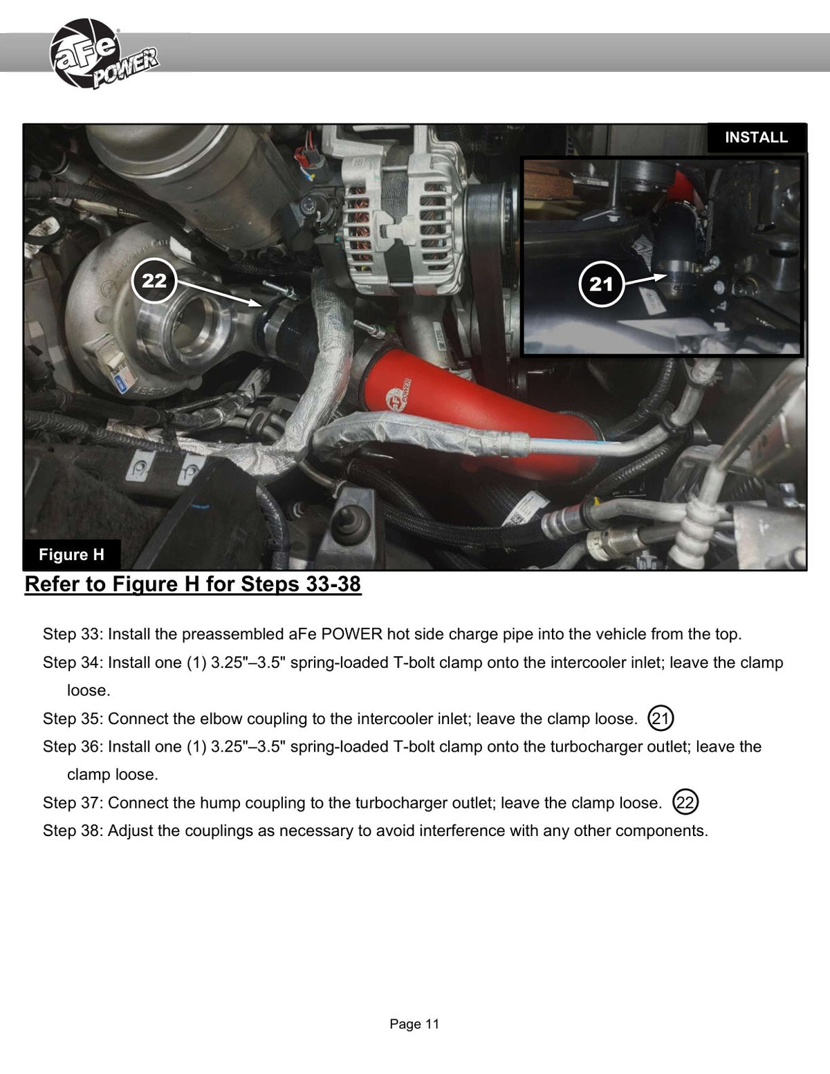 Takeda 46-20814-B BLK Hot/Cold Side Intercooler Pipe for 25-26 RAM 6.7L Cummins