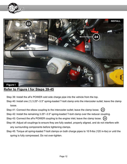 Takeda 46-20814-B BLK Hot/Cold Side Intercooler Pipe for 25-26 RAM 6.7L Cummins