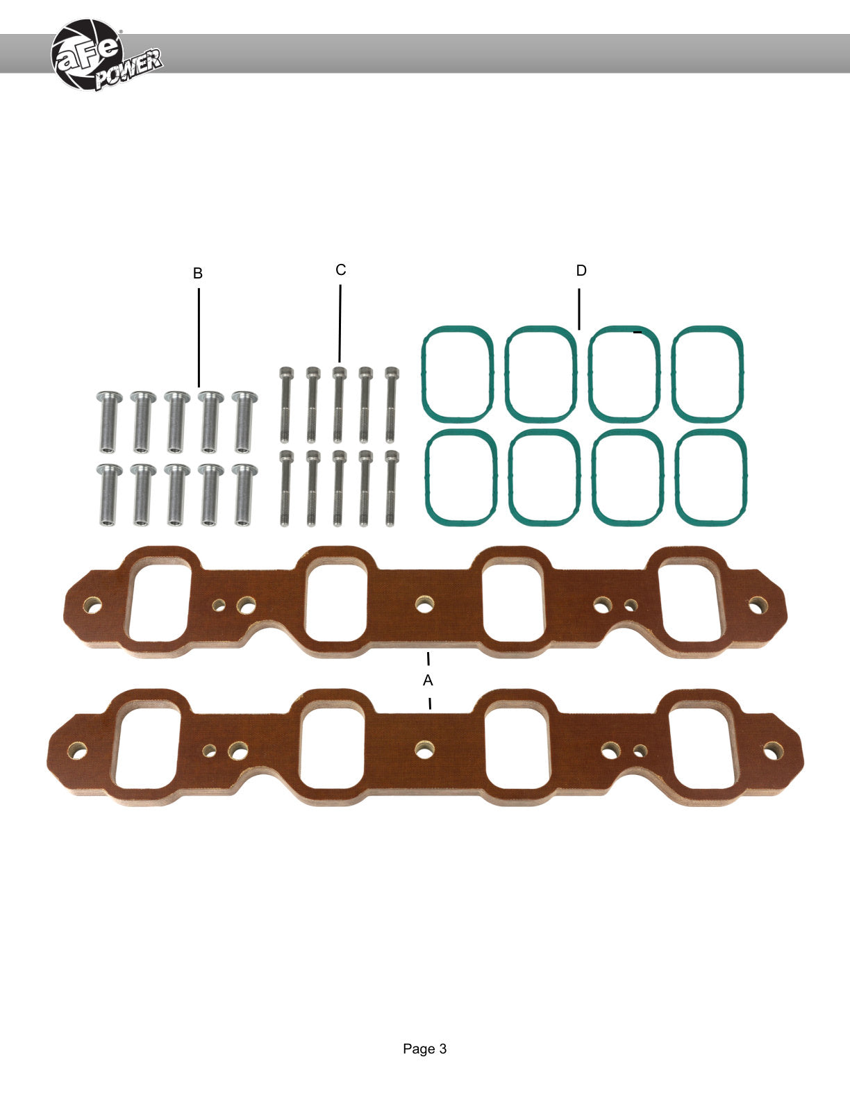 aFe Silver Bullet Intake Manifold Spacer Kit 2020 F-250/350 V8-7.3L (46-33024)
