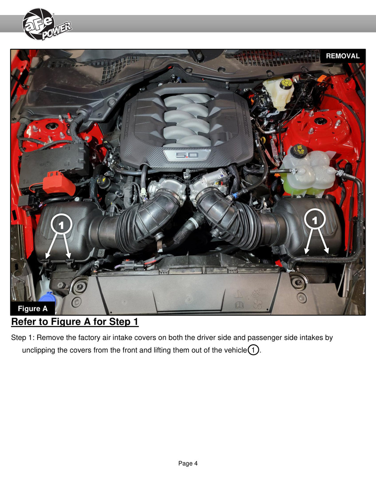aFe Silver Bullet Throttle Body Spacer | Ford Mustang GT/Dark Horse V8 5.0L (24) (46-33026N)