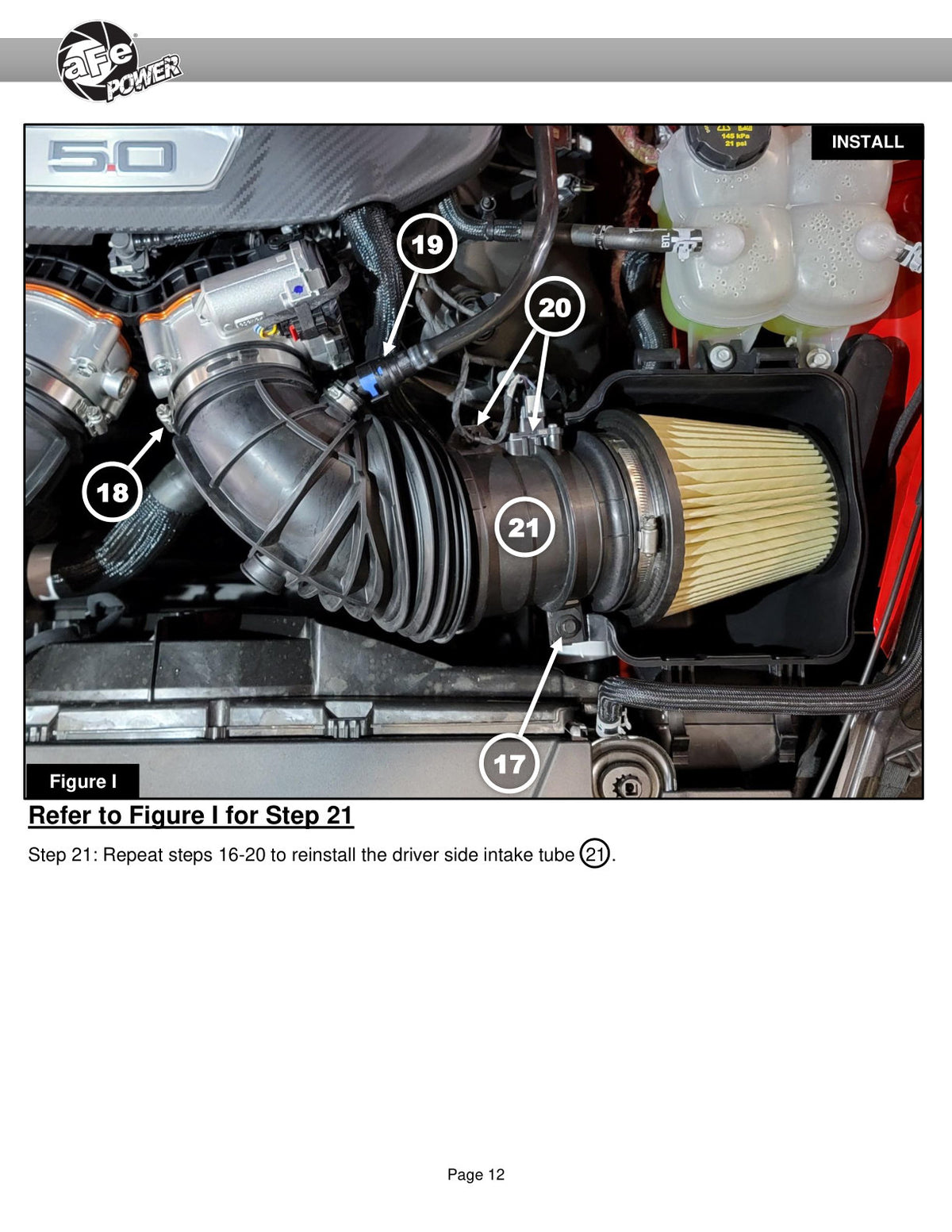 aFe Silver Bullet Throttle Body Spacer | Ford Mustang GT/Dark Horse V8 5.0L (24) (46-33026N)