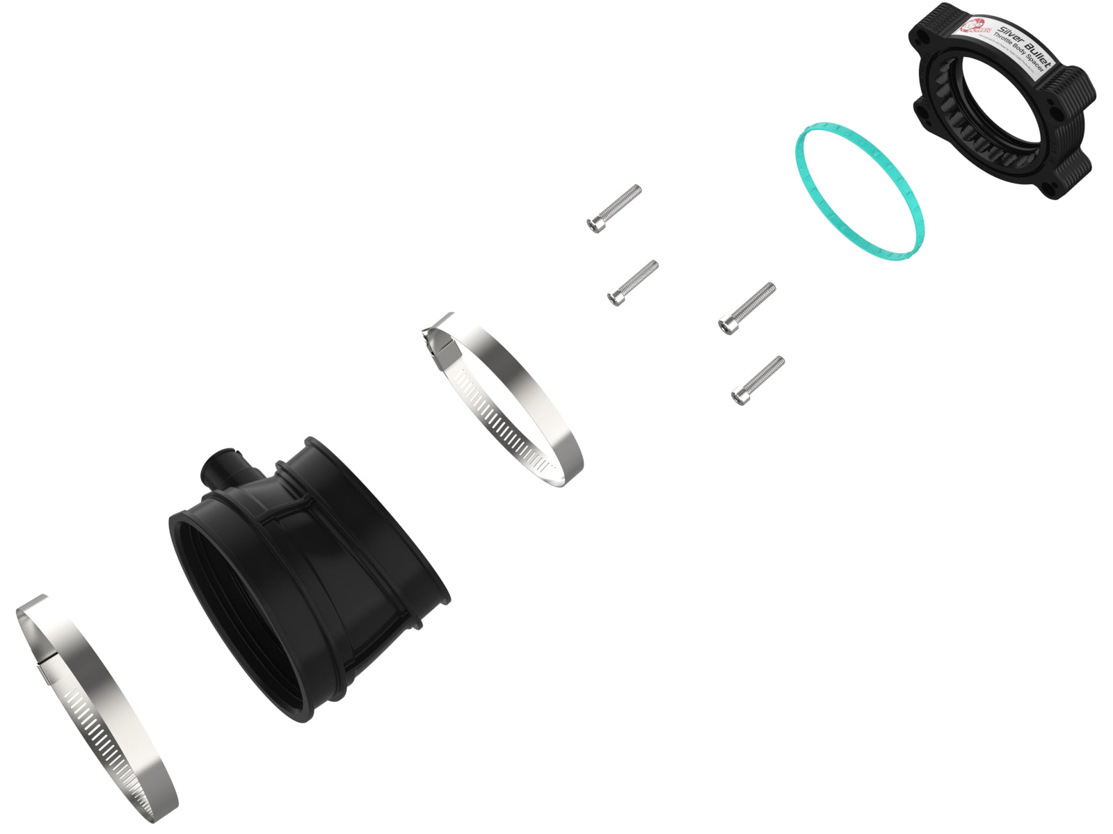 aFe Silver Bullet Aluminum Throttle Body Spacer | Corvette C8 2020+ (46-34023B)