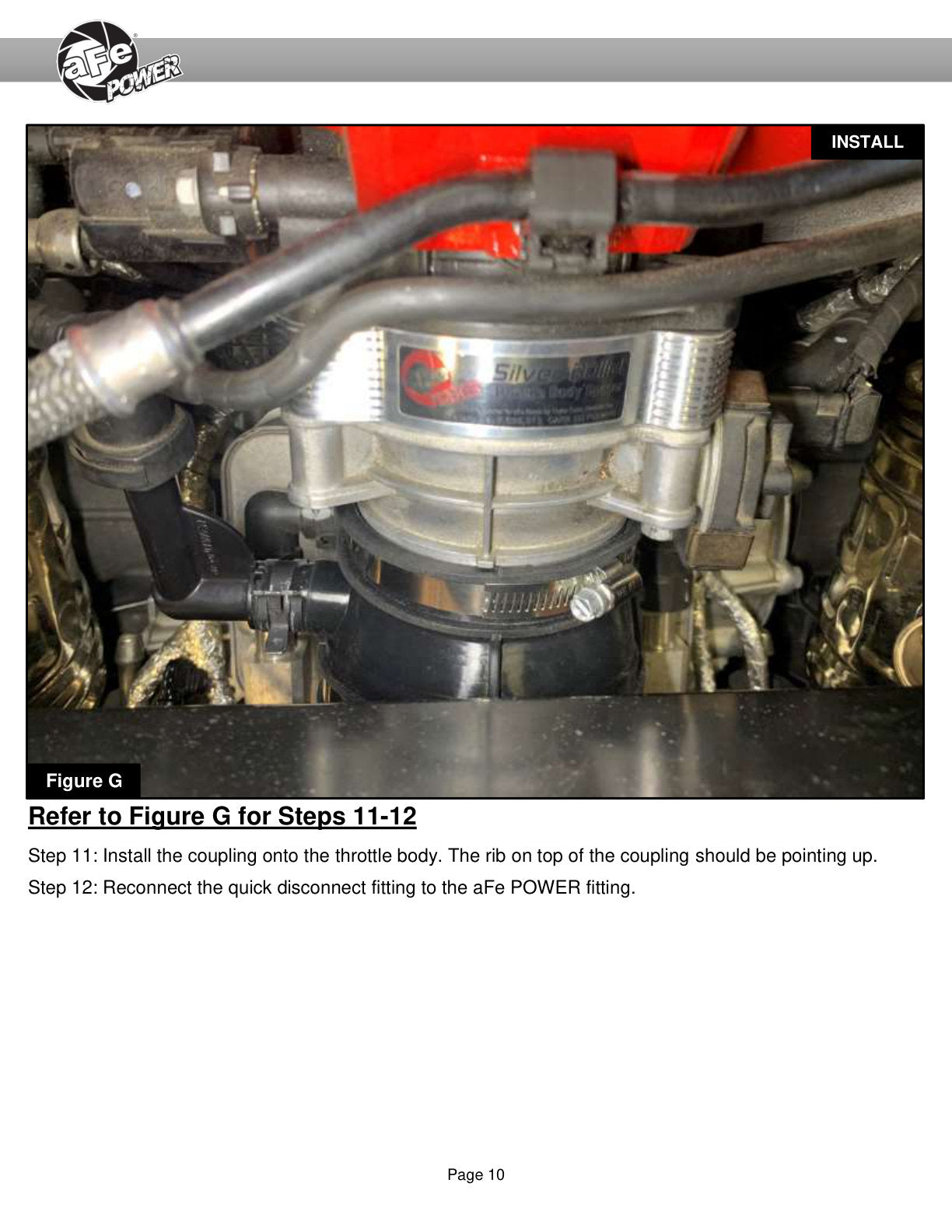 aFe Silver Bullet Aluminum Throttle Body Spacer | Corvette C8 2020+ (46-34023B)