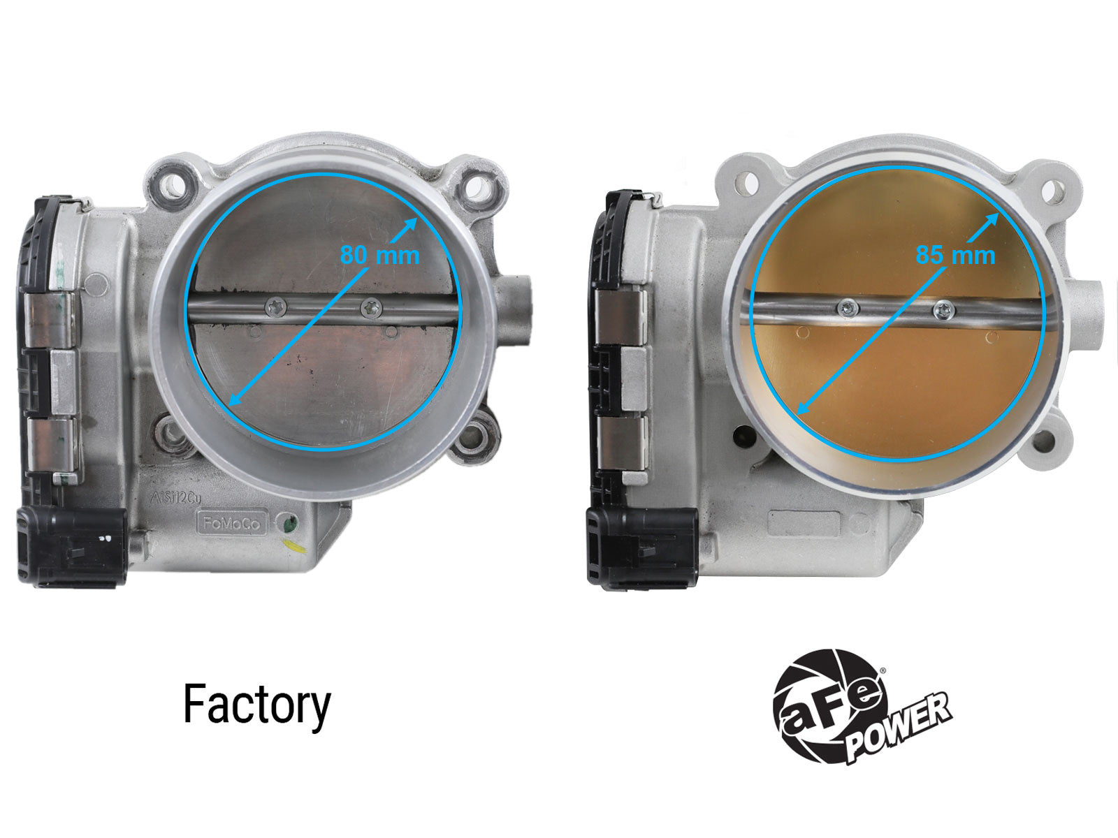 aFe 85mm Throttle Body | Ford Mustang GT 5.0L (15-20) (46-39108)