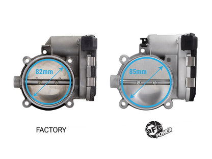 aFe 46-39120 Throttle Body 85mm for Porsche 911 05-19 (997/991) H6-3.4L/3.6L/3.8L/4.0L