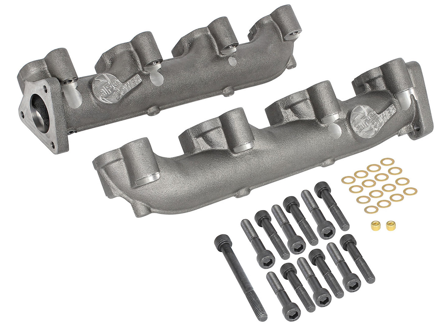 aFe BladeRunner Ported Ductile Iron Exhaust Manifold | GM Diesel Trucks V8-6.6L (01-16) (46-40024)