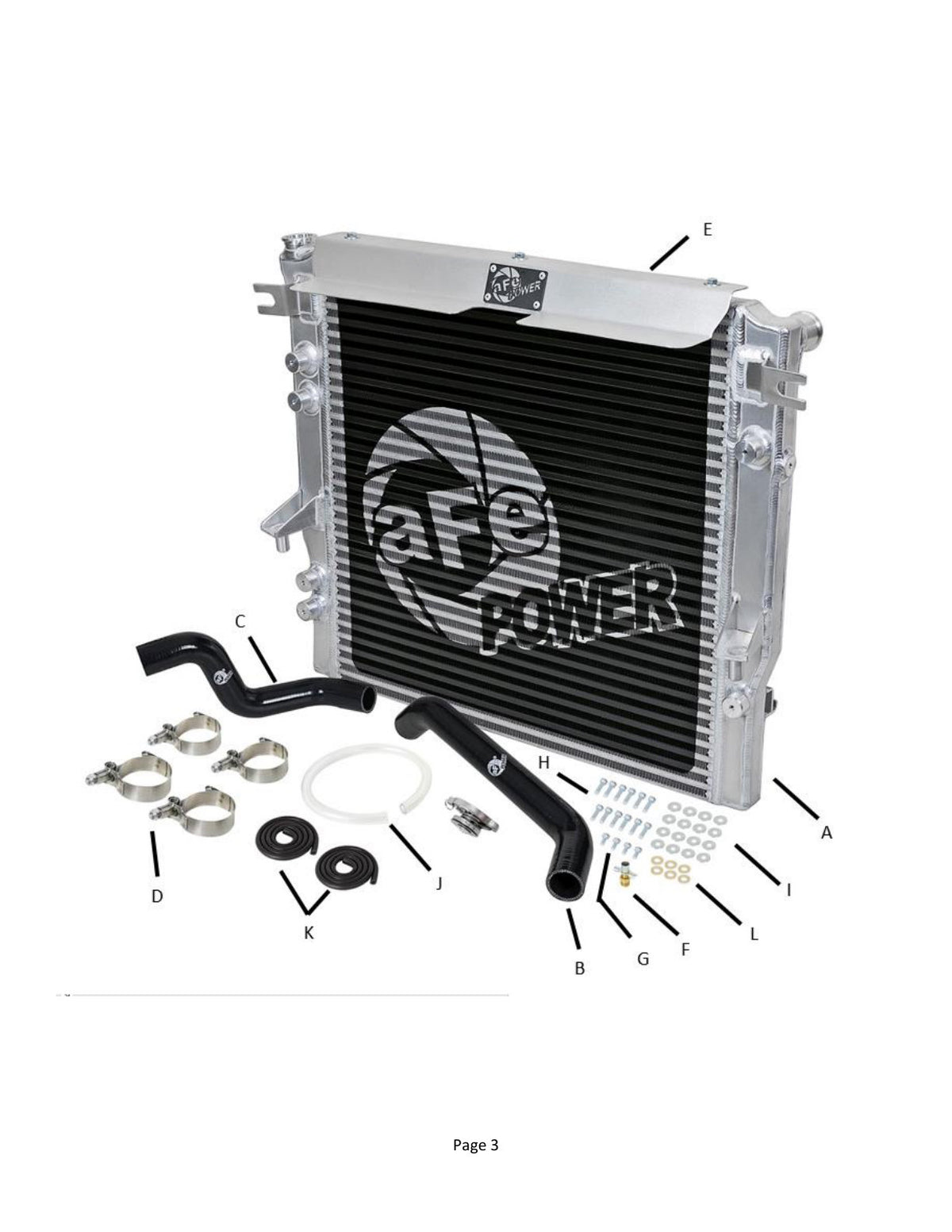 aFe GT Series Bar & Plate Radiator | Jeep Wrangler JK V6 3.8L (07-11) (46-50002-B)