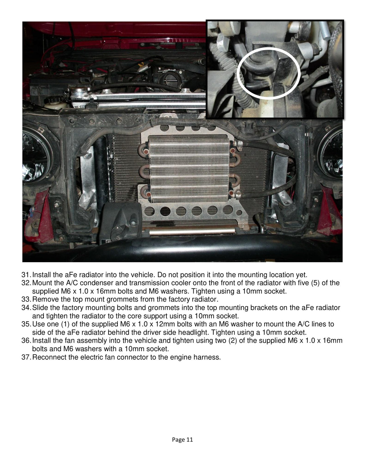 aFe GT Series Bar & Plate Radiator | Jeep Wrangler JK V6 3.8L (07-11) (46-50002-B)