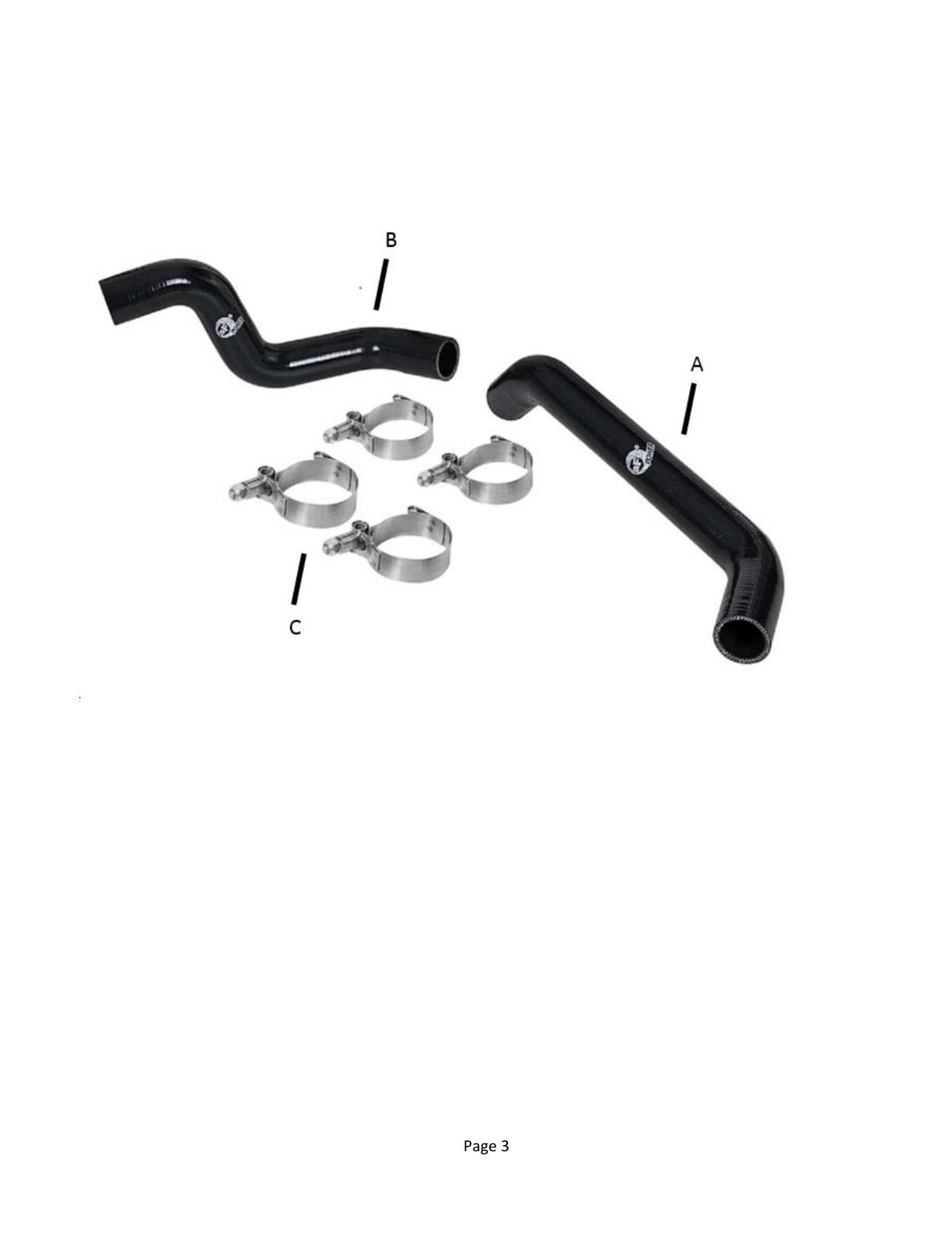 aFe BladeRunner Silicone Radiator Hose Kit w/ Black Hoses | Jeep Wrangler (07-11) (46-50004-B)