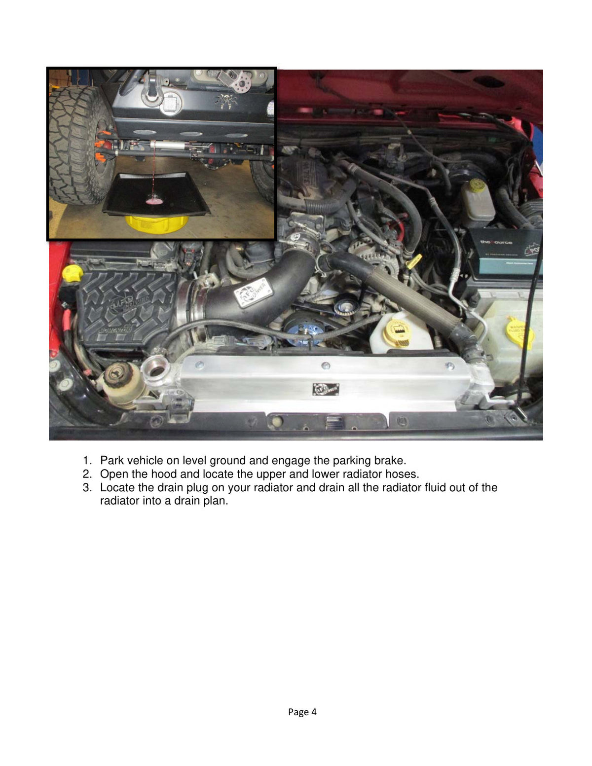 aFe BladeRunner Silicone Radiator Hose Kit w/ Black Hoses | Jeep Wrangler (07-11) (46-50004-B)