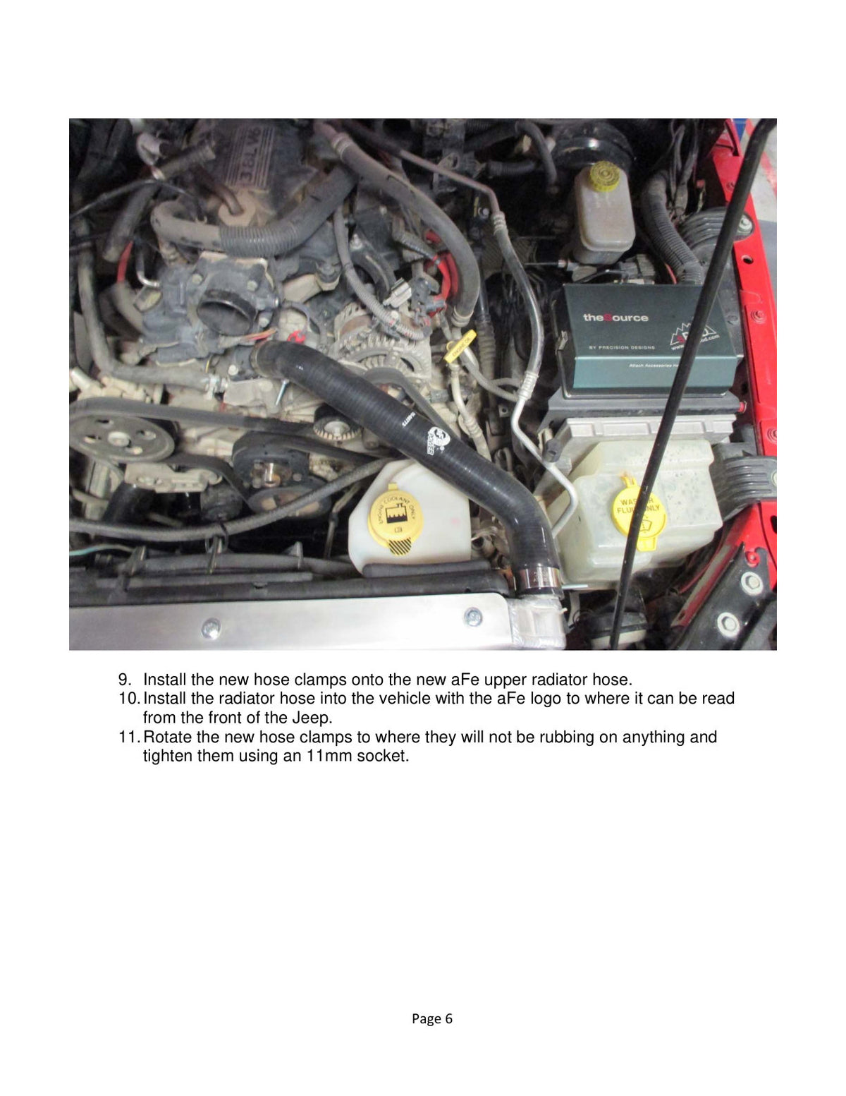 aFe BladeRunner Silicone Radiator Hose Kit w/ Black Hoses | Jeep Wrangler (07-11) (46-50004-B)