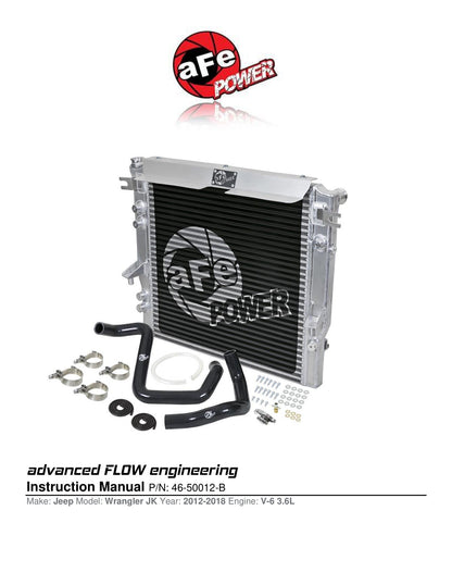aFe BladeRunner GT Series Radiator | Jeep Wrangler JK (12-18) (46-50012-B)