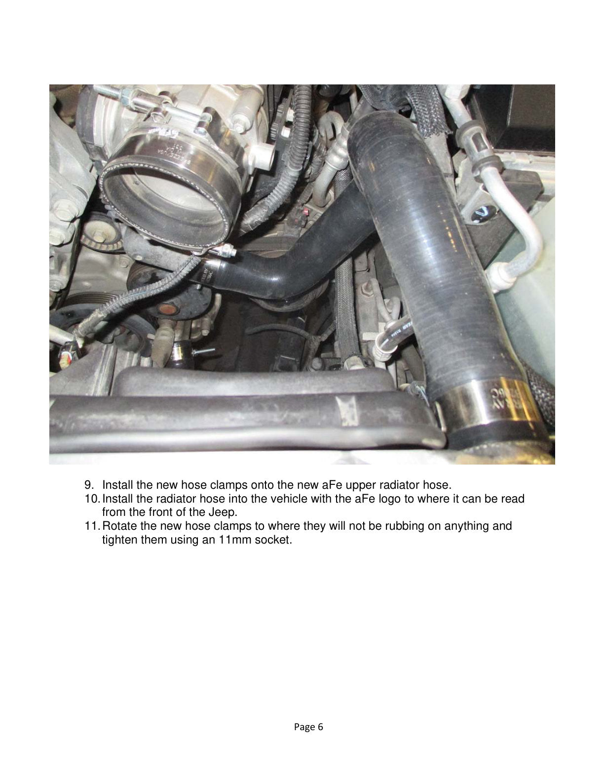 aFe BladeRunner Silicone Radiator Hose Kit | Jeep Wrangler (JK) V6 3.6L (12-18) (46-50014-B)