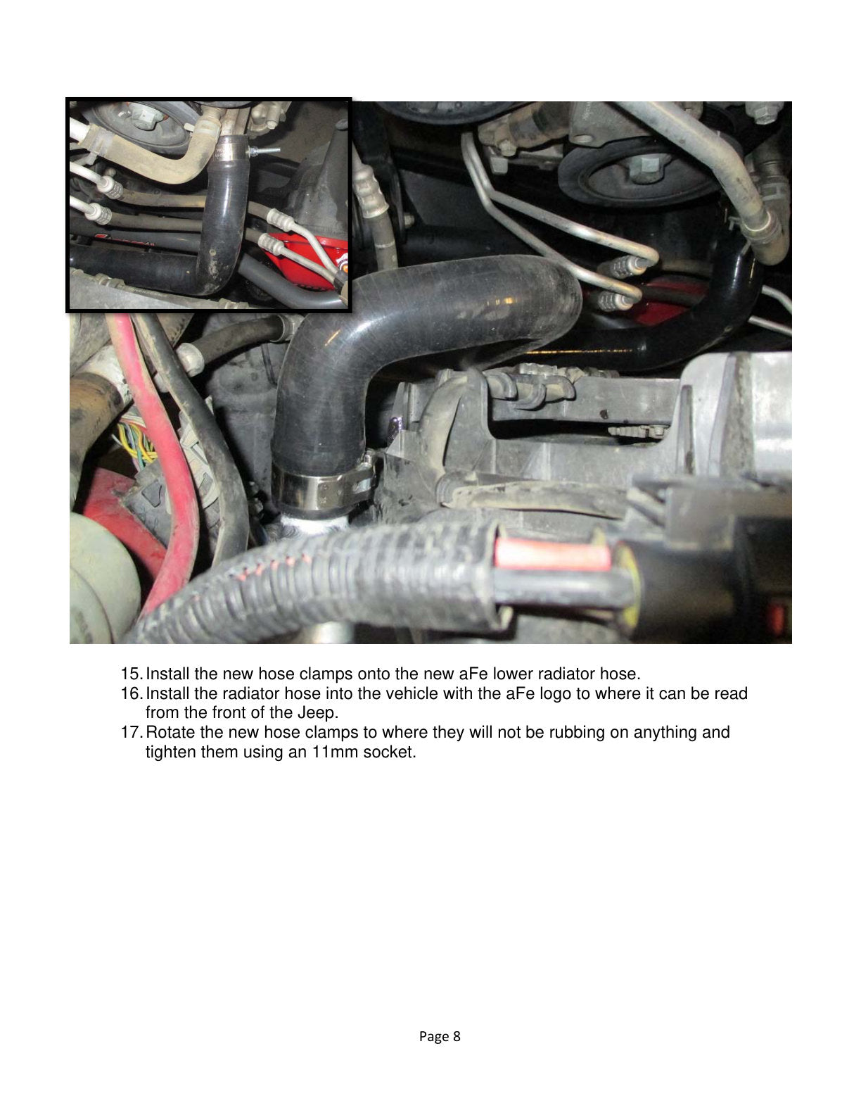 aFe BladeRunner Silicone Radiator Hose Kit | Jeep Wrangler (JK) V6 3.6L (12-18) (46-50014-B)