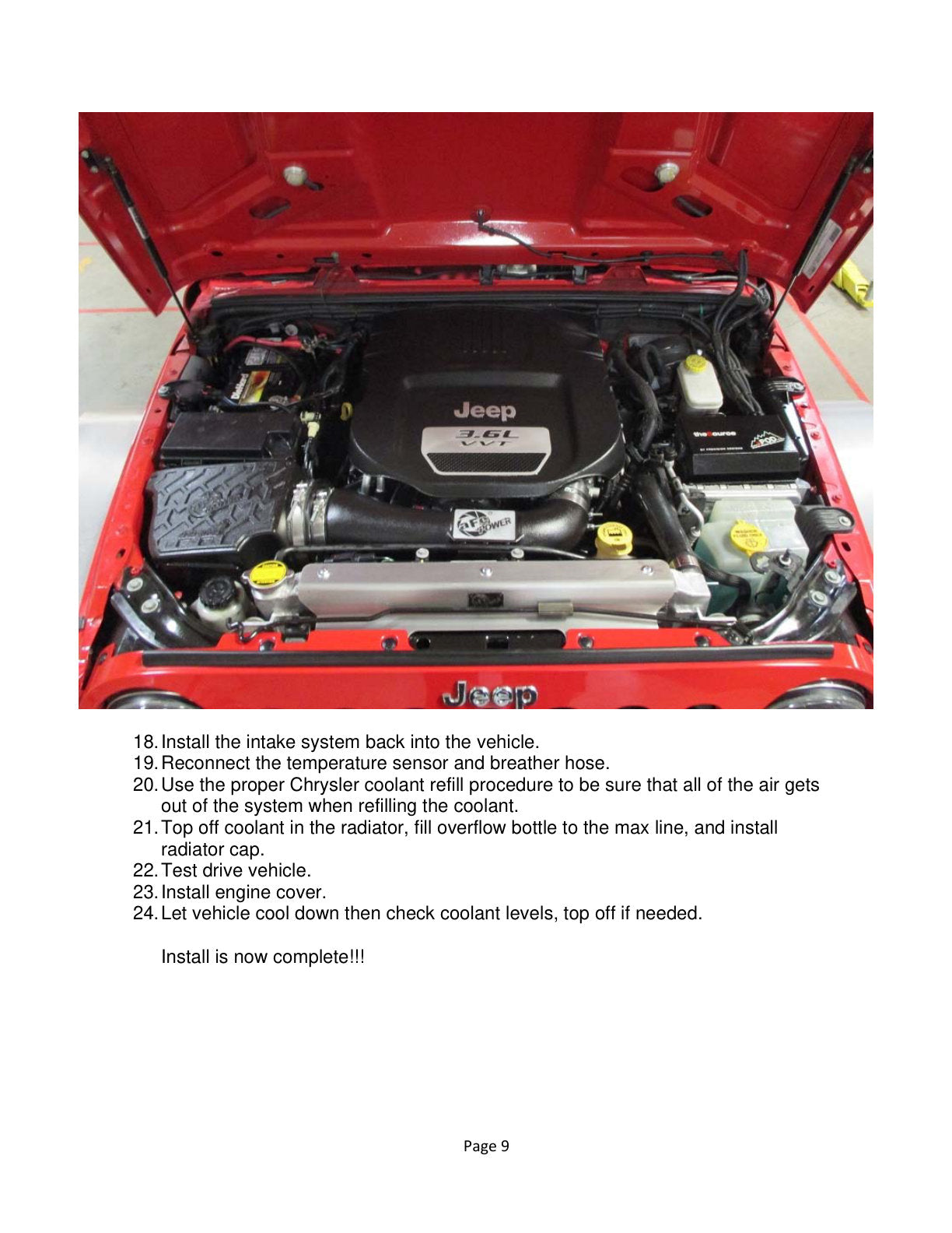 aFe BladeRunner Silicone Radiator Hose Kit | Jeep Wrangler (JK) V6 3.6L (12-18) (46-50014-B)