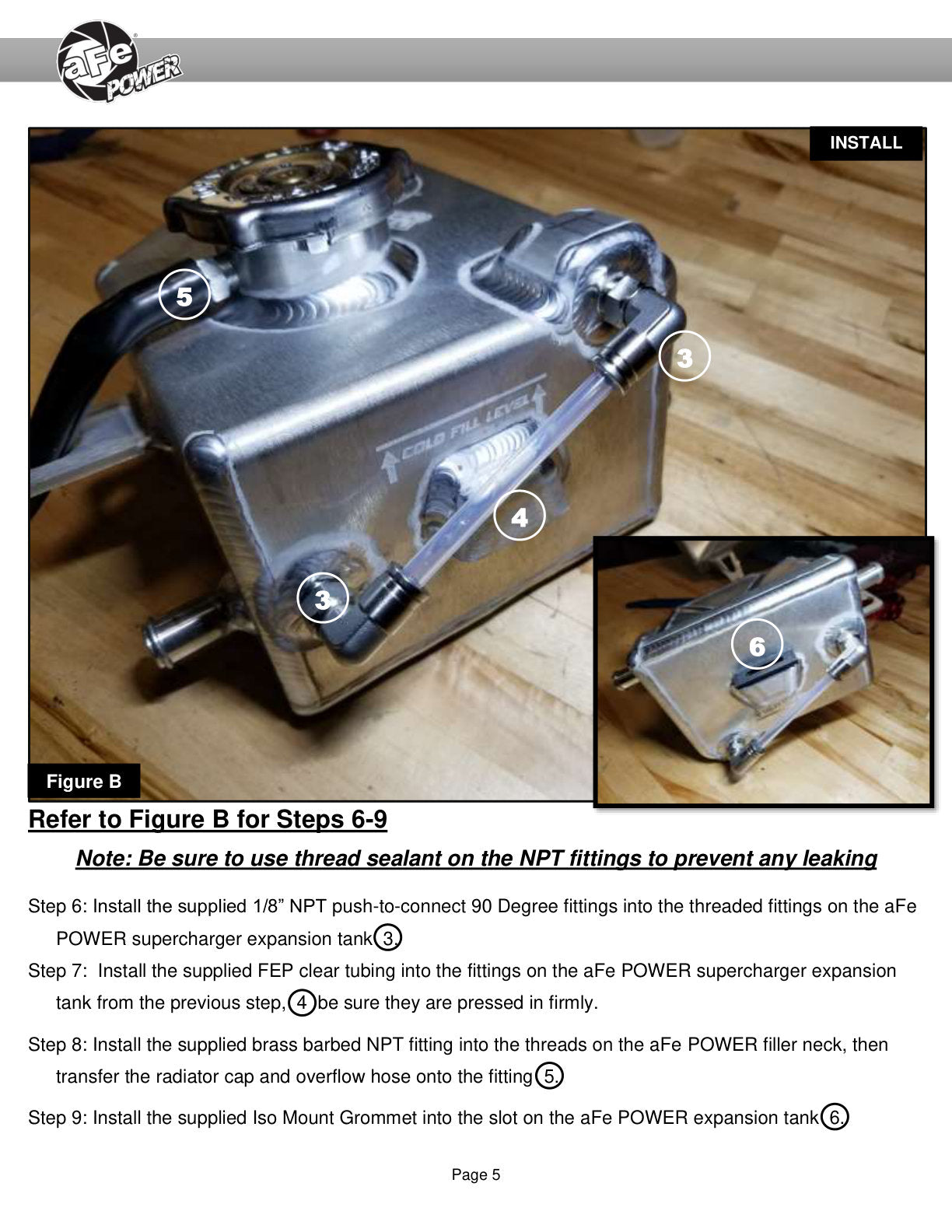 aFe BladeRunner GT Supercharger Coolant Tank | Dodge Challenger/Charger 08-26 (46-51002)