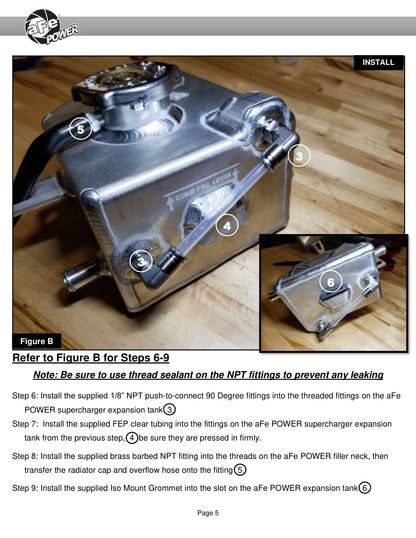aFe BladeRunner GT Supercharger Coolant Tank | Dodge Challenger/Charger 08-26 (46-51002)
