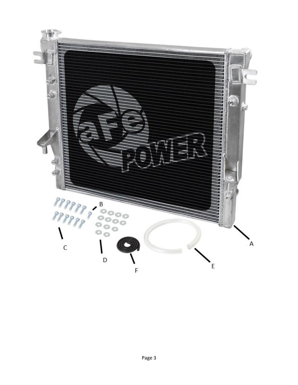 aFe BladeRunner Street Series Aluminum Radiator | Jeep Wrangler JK V6-3.6/3.8L (07-18) (46-52001)