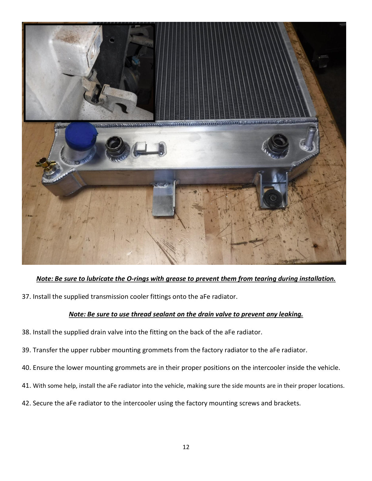 aFe Street Series Tube & Fin Radiator | GM Diesel Trucks 6.6L V8 (01-05) (46-52031)