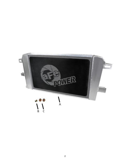 aFe BladeRunner Street Series Aluminum Radiator | GM Diesel 6.6L V8 (06-10) (46-52041)
