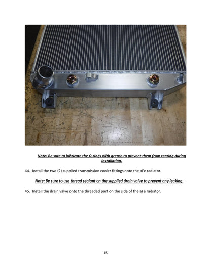 aFe BladeRunner Street Series Aluminum Radiator | GM Diesel 6.6L V8 (06-10) (46-52041)
