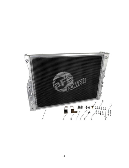 aFe BladeRunner High Cap Aluminum Radiator Ford F-250/350 Super Duty (08-10) (46-52091)