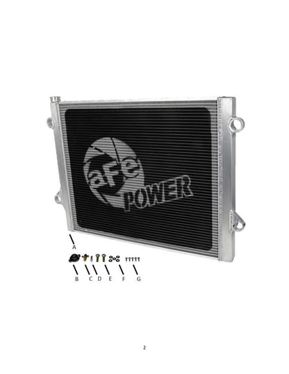 aFe BladeRunner Street Series Aluminum Radiator | Toyota 4Runner/FJ Cruiser (03-14) (46-52121)