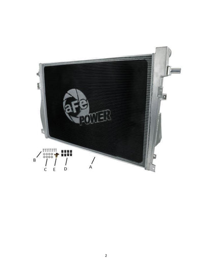 aFe BladeRunner High Cap Aluminum Radiator | Ford F250/F350 6.7L (11-16) (46-52131)