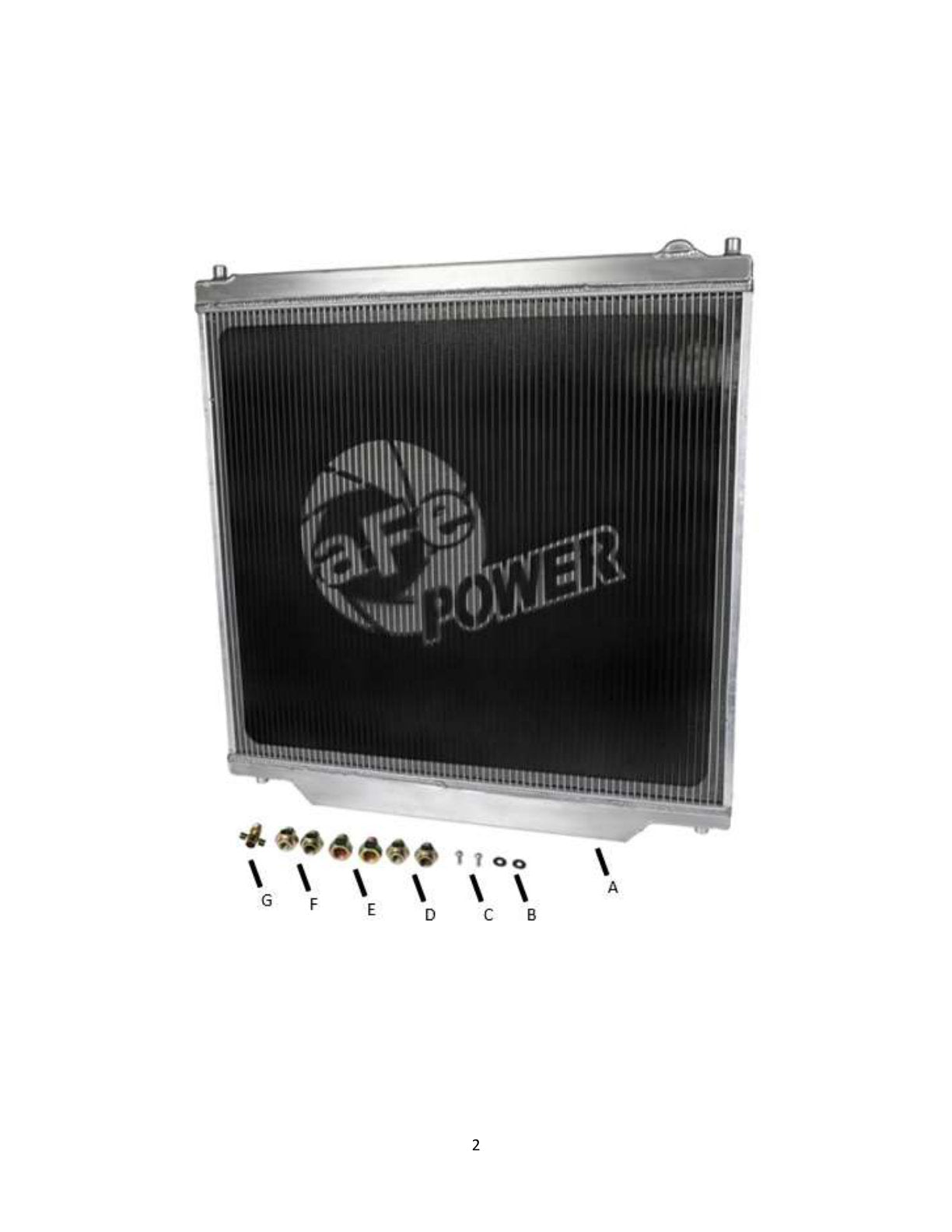 aFe BladeRunner HD Aluminum Radiator | Ford V8 6.0L Diesel Trucks (03-07) (46-52141)