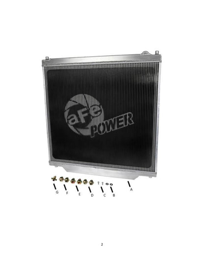 aFe BladeRunner HD Aluminum Radiator | Ford V10 6.8L Trucks (99-04) (46-52151)