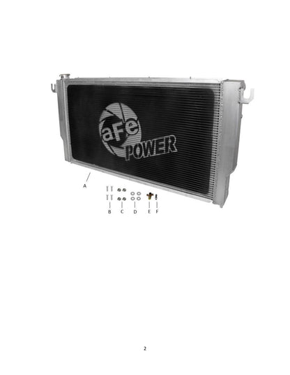 aFe BladeRunner Street Series Aluminum Radiator | Dodge Ram 2500/3500 (94-02) (46-52171)