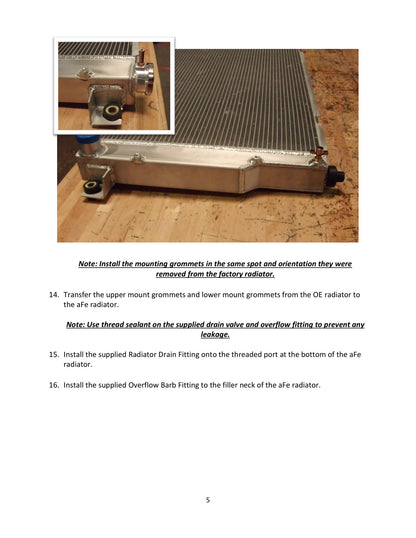 aFe BladeRunner Street Series Aluminum Radiator | Dodge Ram 2500/3500 (94-02) (46-52171)