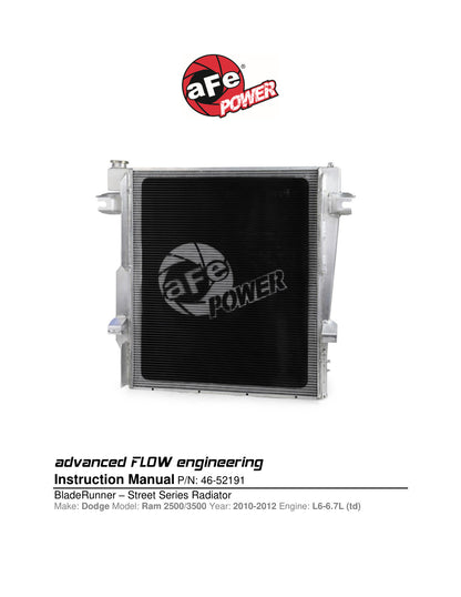 aFe Dodge 6.7L Radiator | Ram 2500/3500 10 (46-52191)
