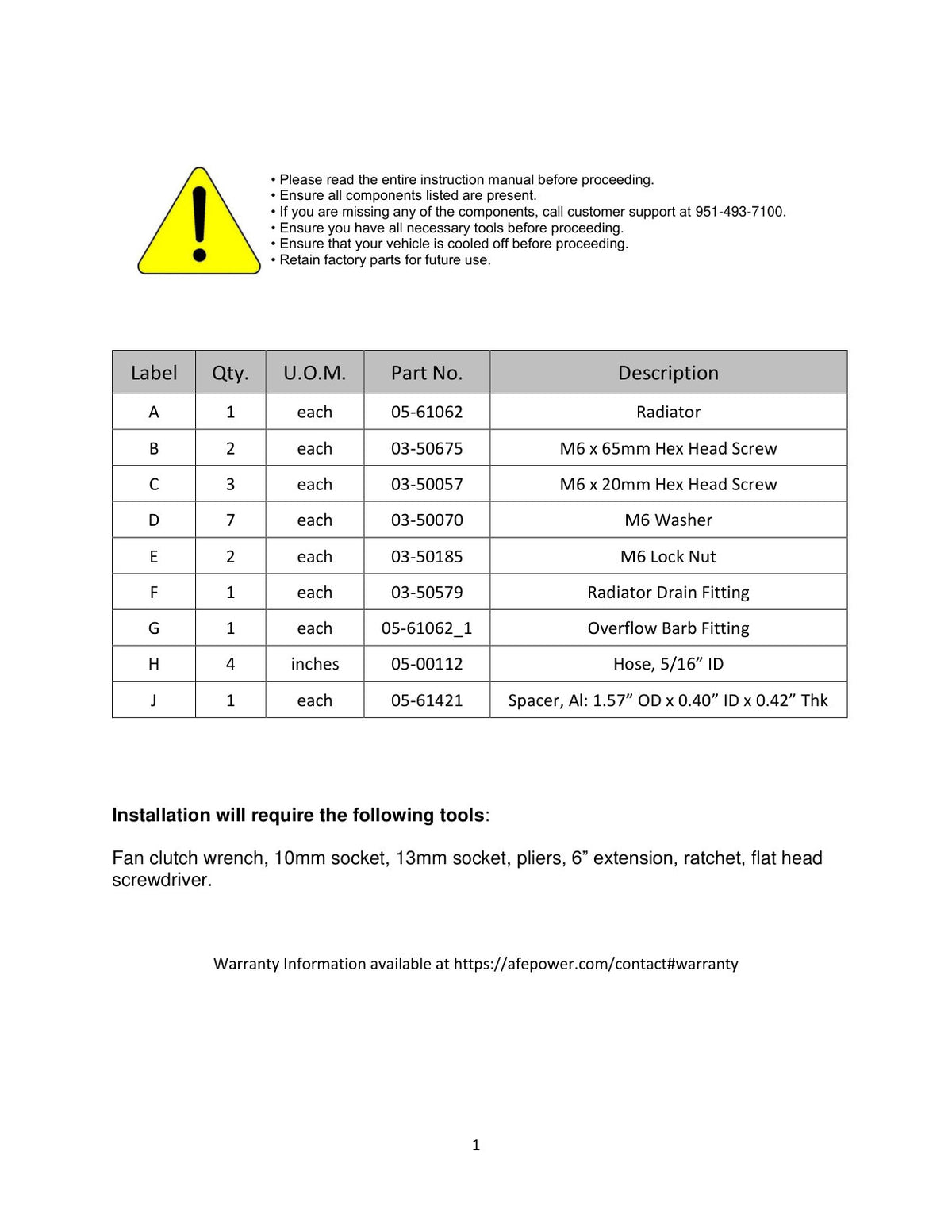 aFe BladeRunner Radiator | Dodge Ram 04-09 V8-5.7L HEMI (46-52211)