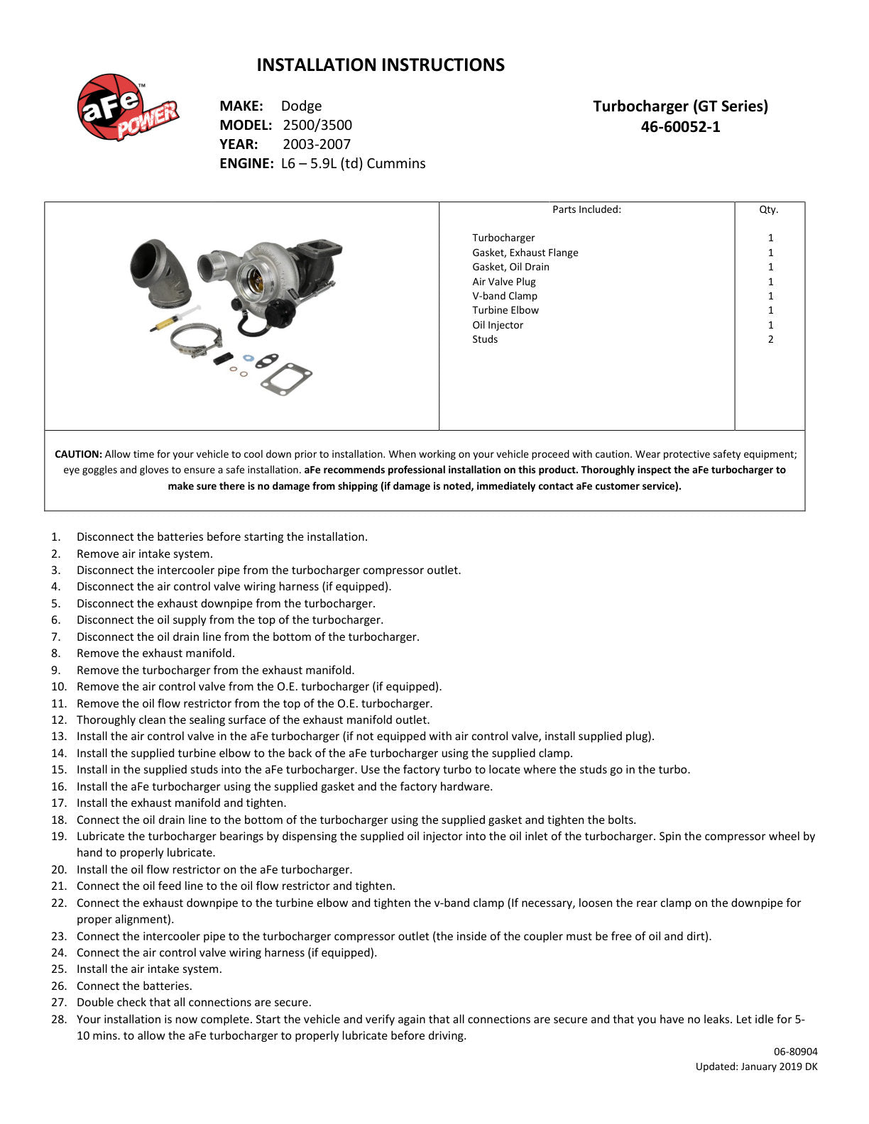 aFe Bladerunner Turbo | Dodge Ram 03-09 (46-60052-1)