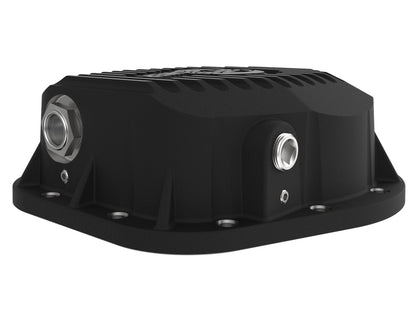 aFe Pro Series 10.25/10.50-12 Bolt Rear Diff Cover Black w/ Machined Fins | Ford V8 86-99 (46-70022)